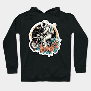 astronauts riding motobike Hoodie